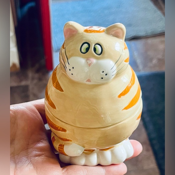 GANZ Other - Bella Casa Ganz Adorable Orange Tabby Cat Ceramic Salt & Pepper Shaker